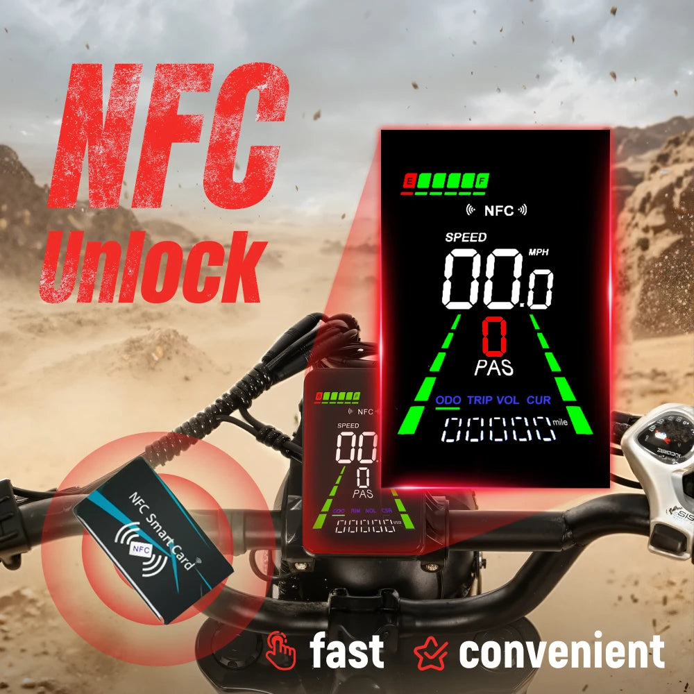 V300 Electric Dirt Bike for Adult, 48V 20.8/41.6Ah Removable Battery, 20"×4" Fat Tire E-Bike with 1500W Motor, Off-Road, Custom