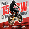 V300 Electric Dirt Bike for Adult, 48V 20.8/41.6Ah Removable Battery, 20"×4" Fat Tire E-Bike with 1500W Motor, Off-Road, Custom