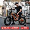 V300 Electric Dirt Bike for Adult, 48V 20.8/41.6Ah Removable Battery, 20"×4" Fat Tire E-Bike with 1500W Motor, Off-Road, Custom
