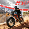 V300 Electric Dirt Bike for Adult, 48V 20.8/41.6Ah Removable Battery, 20"×4" Fat Tire E-Bike with 1500W Motor, Off-Road, Custom